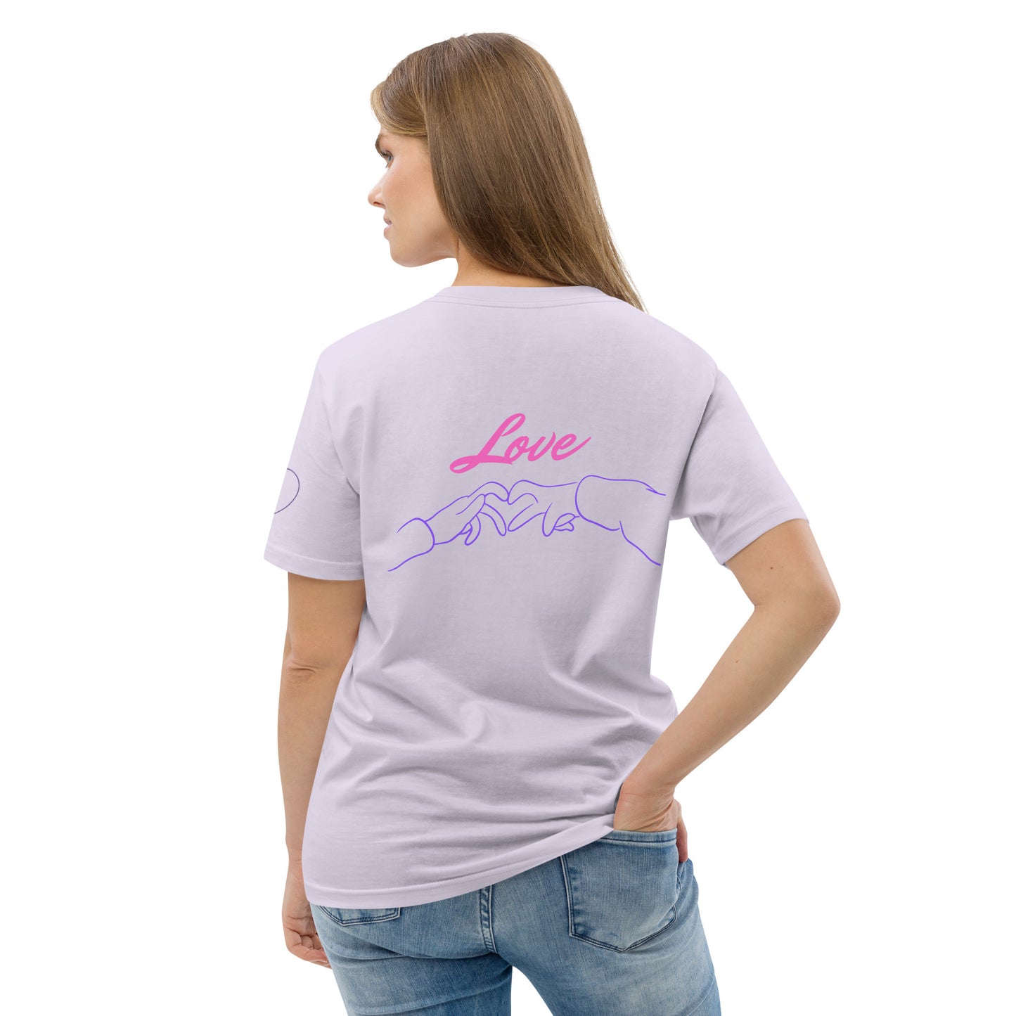 T-shirt Femme Violet Couple