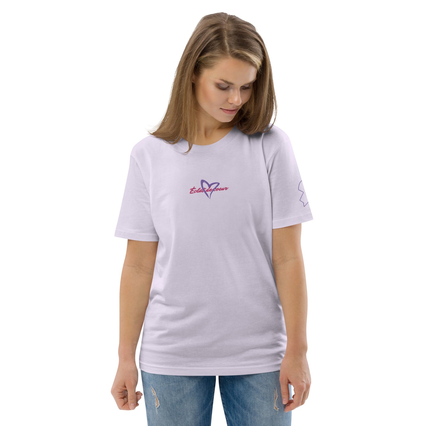 T-shirt Femme Violet Couple