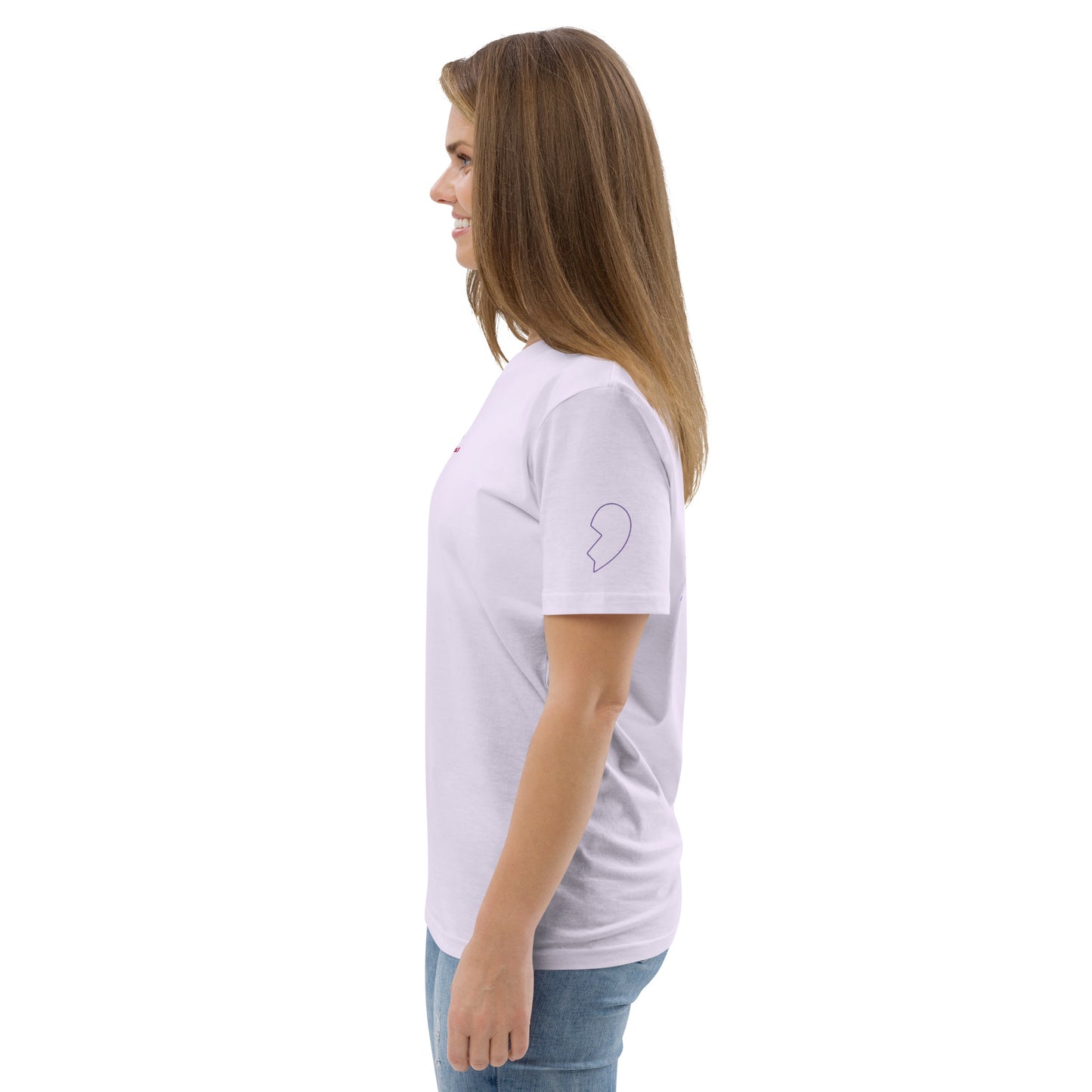 T-shirt Femme Violet Couple