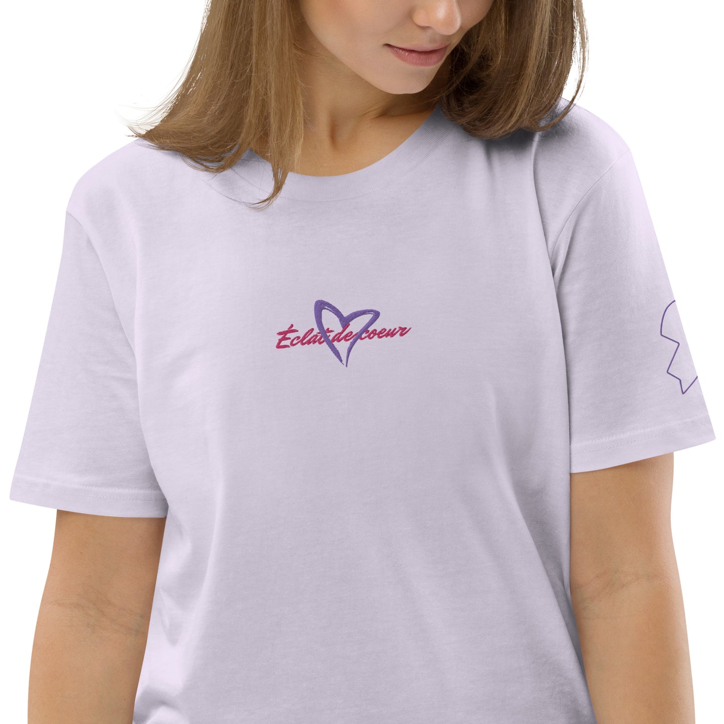 T-shirt Femme Violet Couple